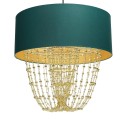 MiLagro Lampa wisząca ALMERIA GREEN/GOLD 1xE27 MLP6452