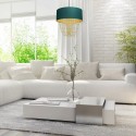 MiLagro Lampa wisząca ALMERIA GREEN/GOLD 1xE27 MLP6452
