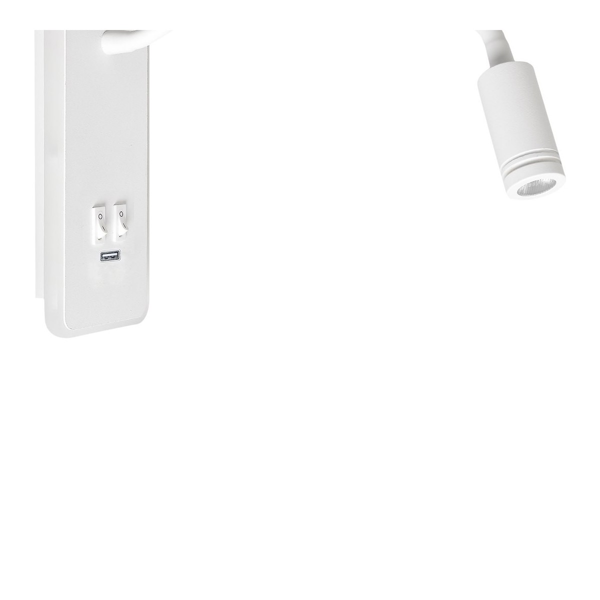 MiLagro Lampka nocna Base 8W+2W Biały ML6349