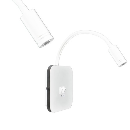 MiLagro Lampka nocna Base 8W+2W Biały ML6351