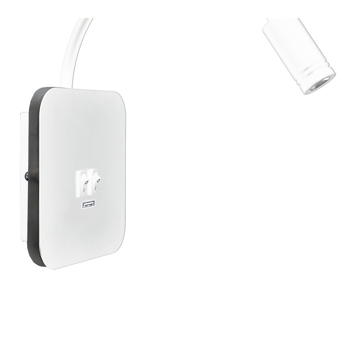 MiLagro Lampka nocna Base 8W+2W Biały ML6351