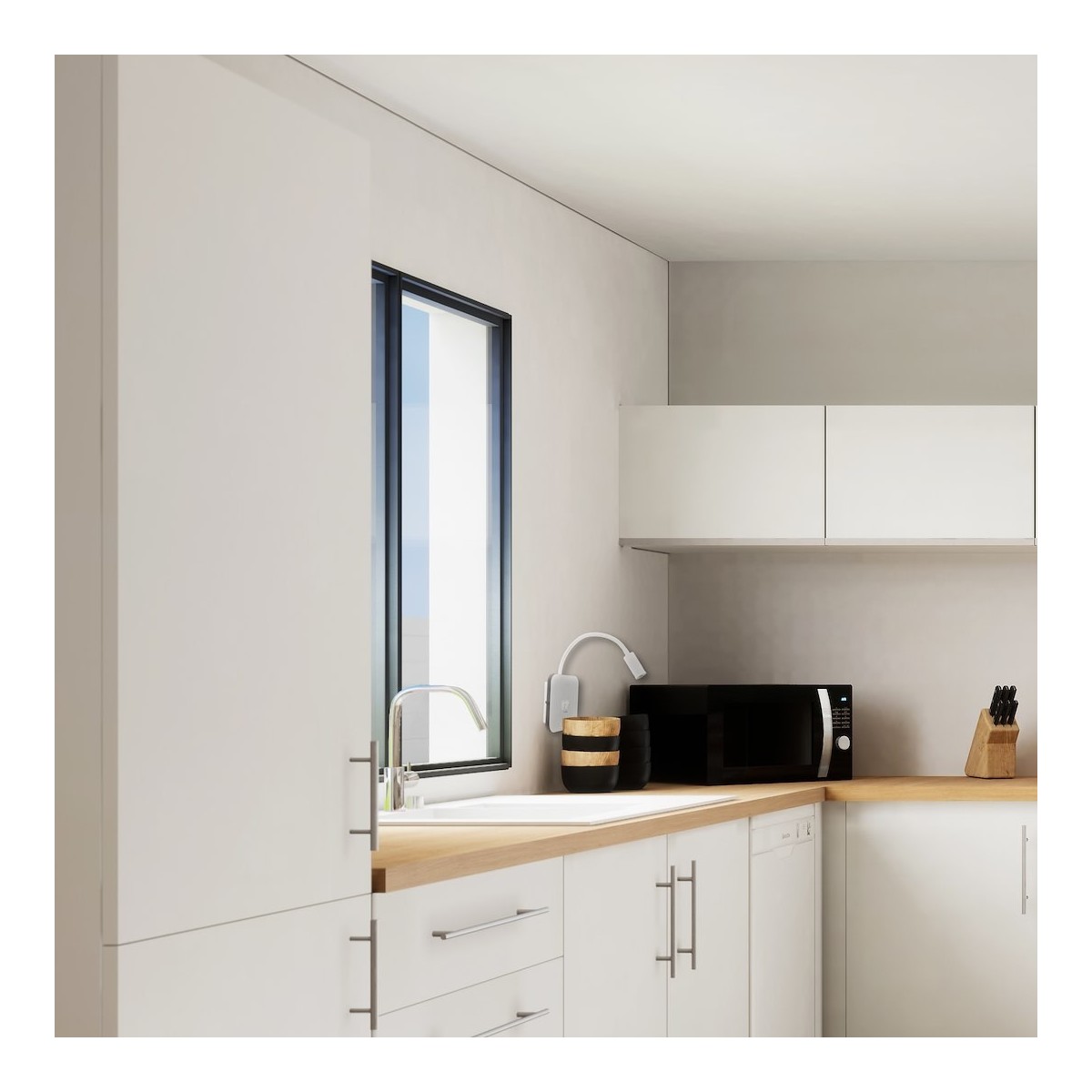 MiLagro Lampka nocna Base 8W+2W Biały ML6351