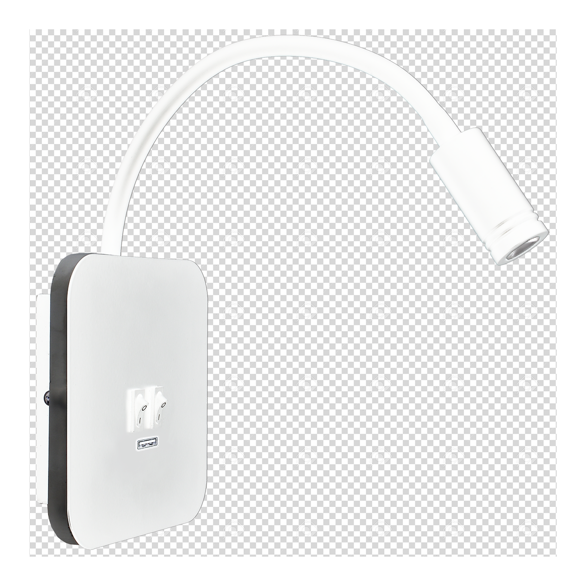 MiLagro Lampka nocna Base 8W+2W Biały ML6351