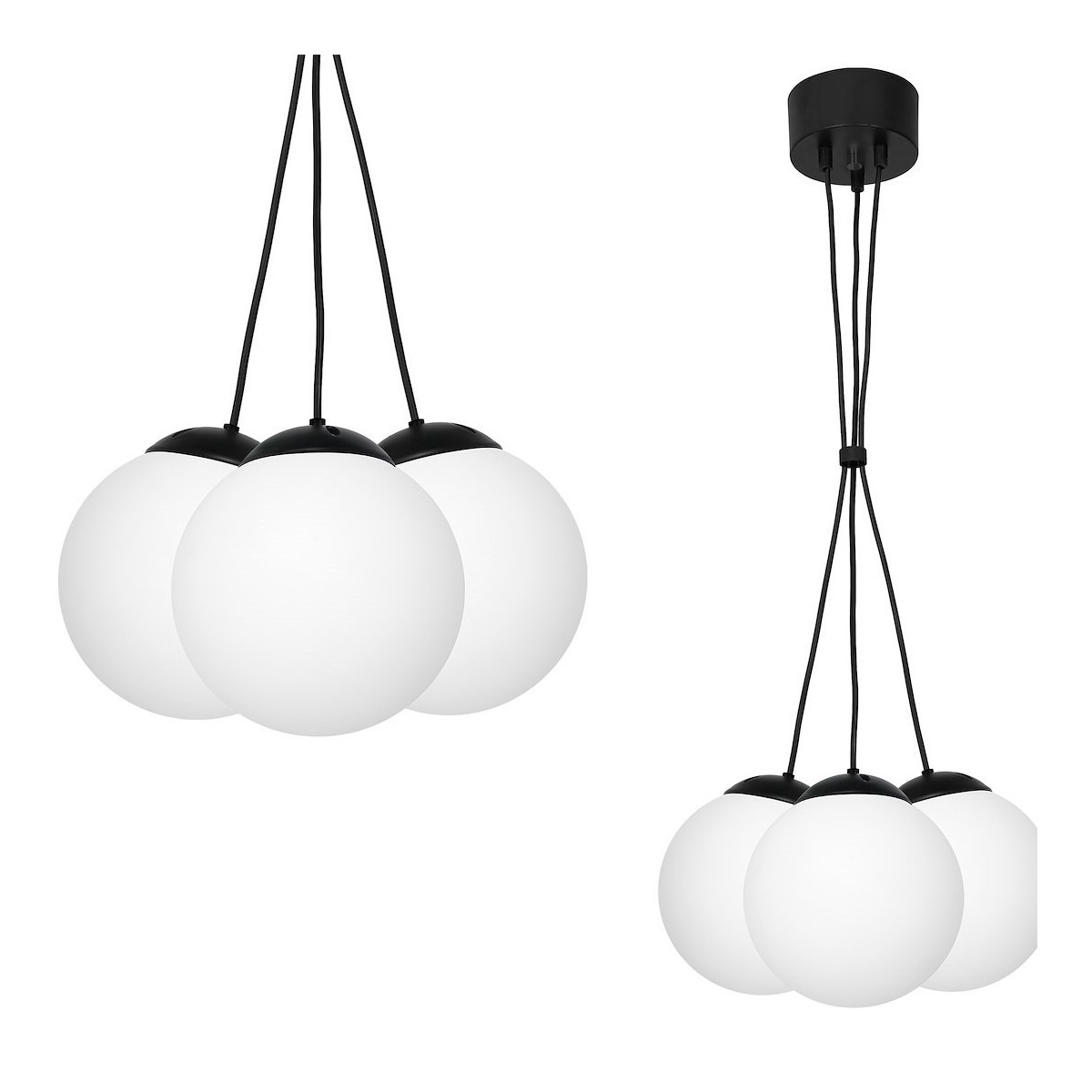 MiLagro LIMA BLACK 3xE14 wyjątkowa iluminacja