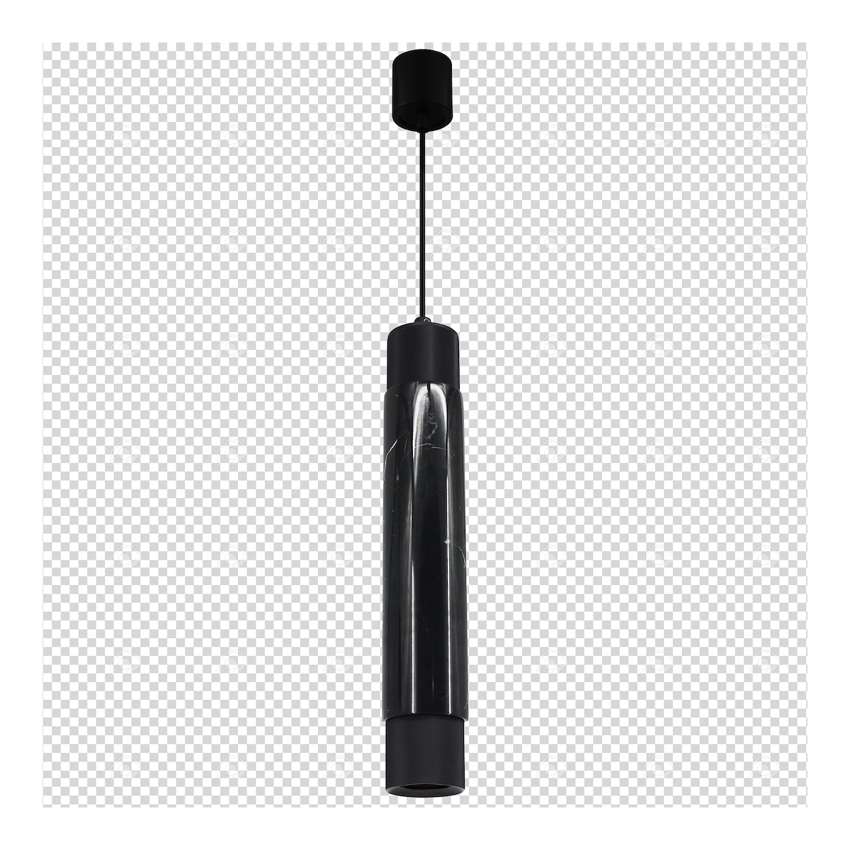 MiLagro Lampa wisząca MARBLE BLACK 1xGU10 ML6339