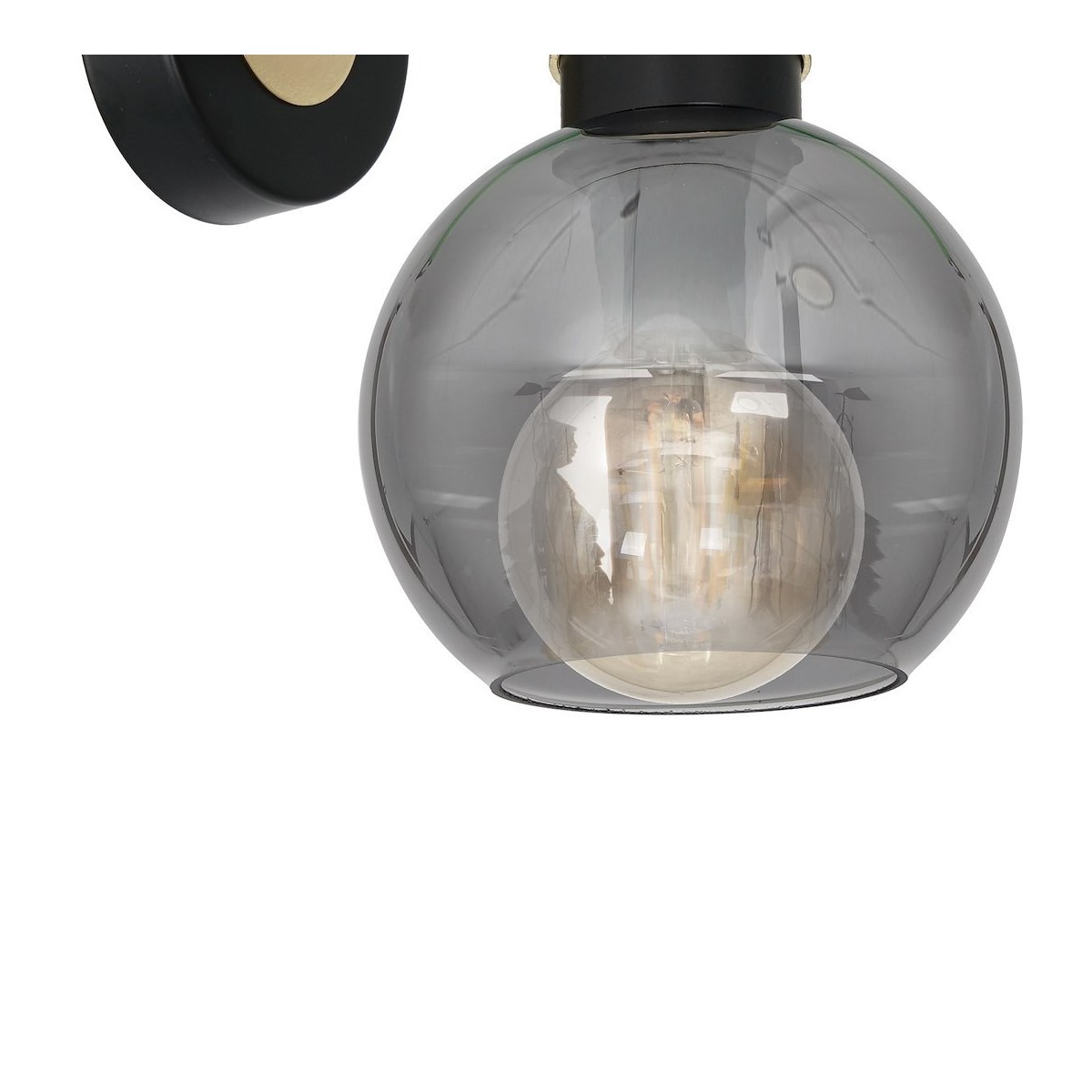 MiLagro Kinkiet OMEGA BLACK/GOLD 1xE27 MLP6528