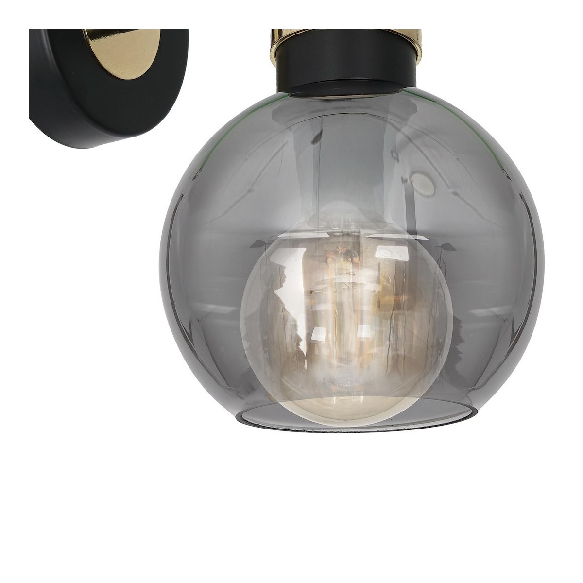 MiLagro Kinkiet OMEGA BLACK/GOLD 1xE27 MLP6528