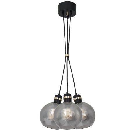 MiLagro Lampa wisząca OMEGA BLACK/GOLD 3xE27 MLP6532