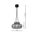MiLagro OMEGA BLACK GOLD nowoczesne lampy do wnętrz