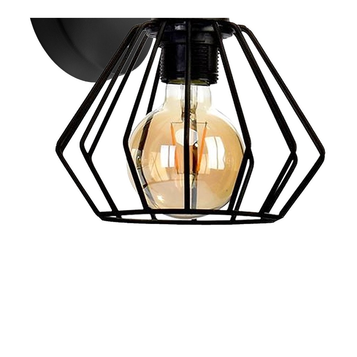 MiLagro Kinkiet ULF BLACK/WOOD 1xE27 60W MLP6250