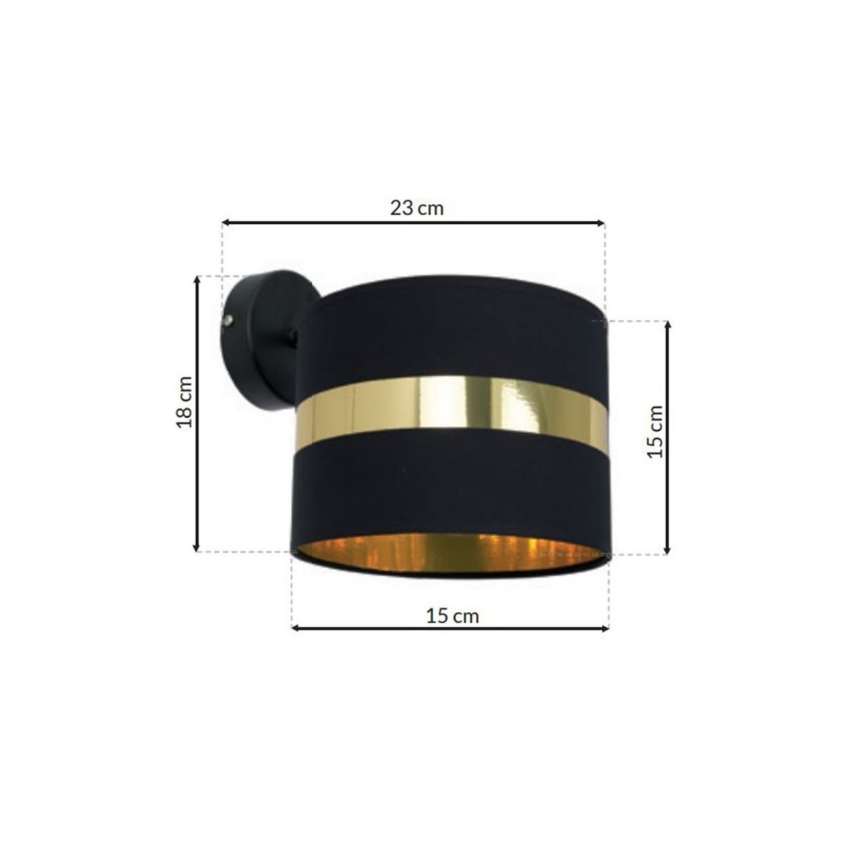 MiLagro PALMIRA BLACK GOLD nastrojowe światło