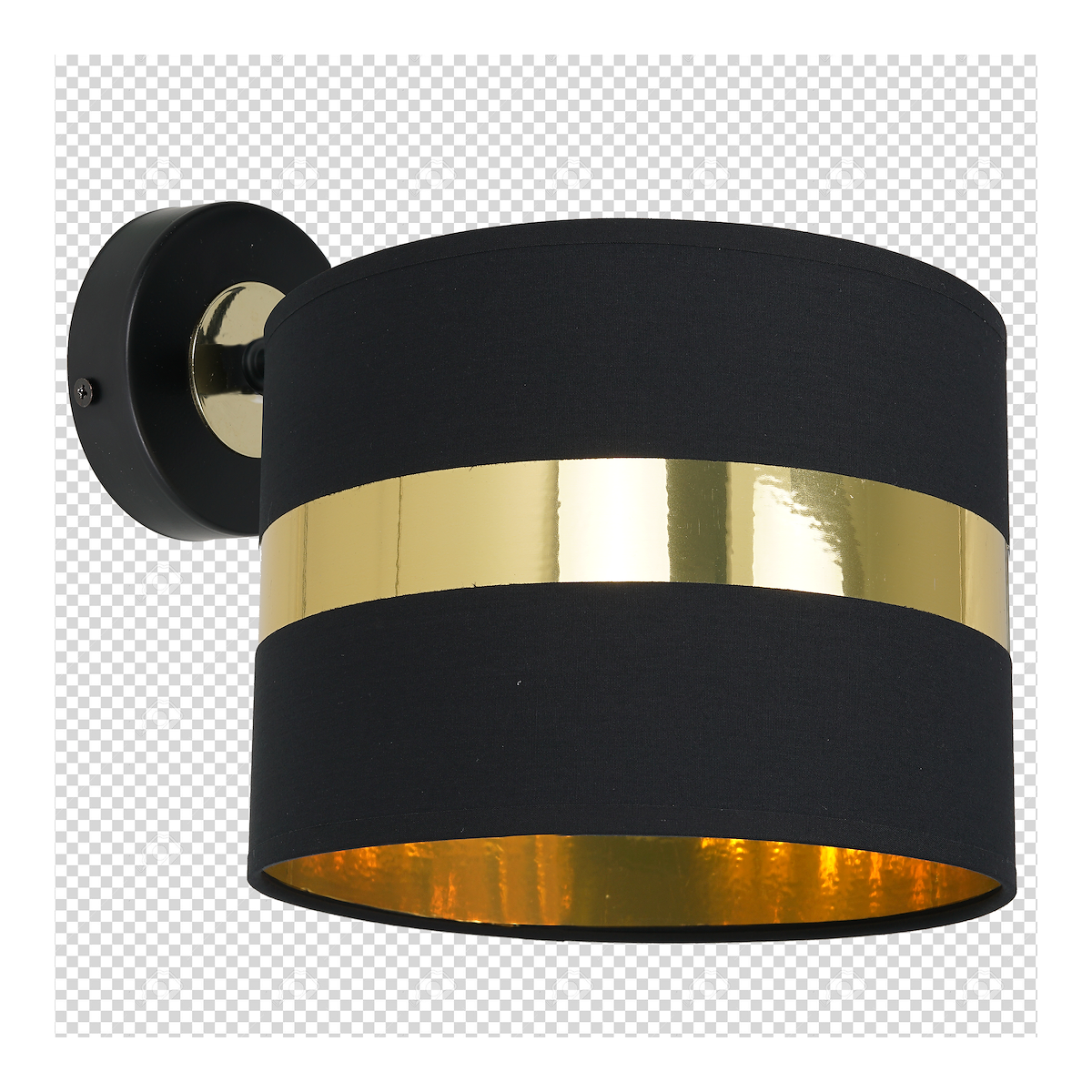 MiLagro Kinkiet PALMIRA BLACK / GOLD 1xE27 60W MLP6317