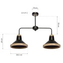 MiLagro SALMA BLACK WOOD ekskluzywne oświetlenie