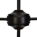 MiLagro Lampa sufitowa SALMA BLACK / WOOD 2xE27 MLP6296