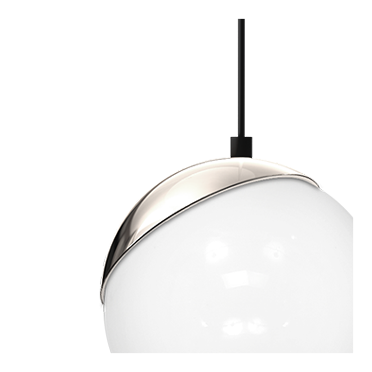 MiLagro Lampa wisząca SFERA BLACK/CHROME 1xE14 MLP4673