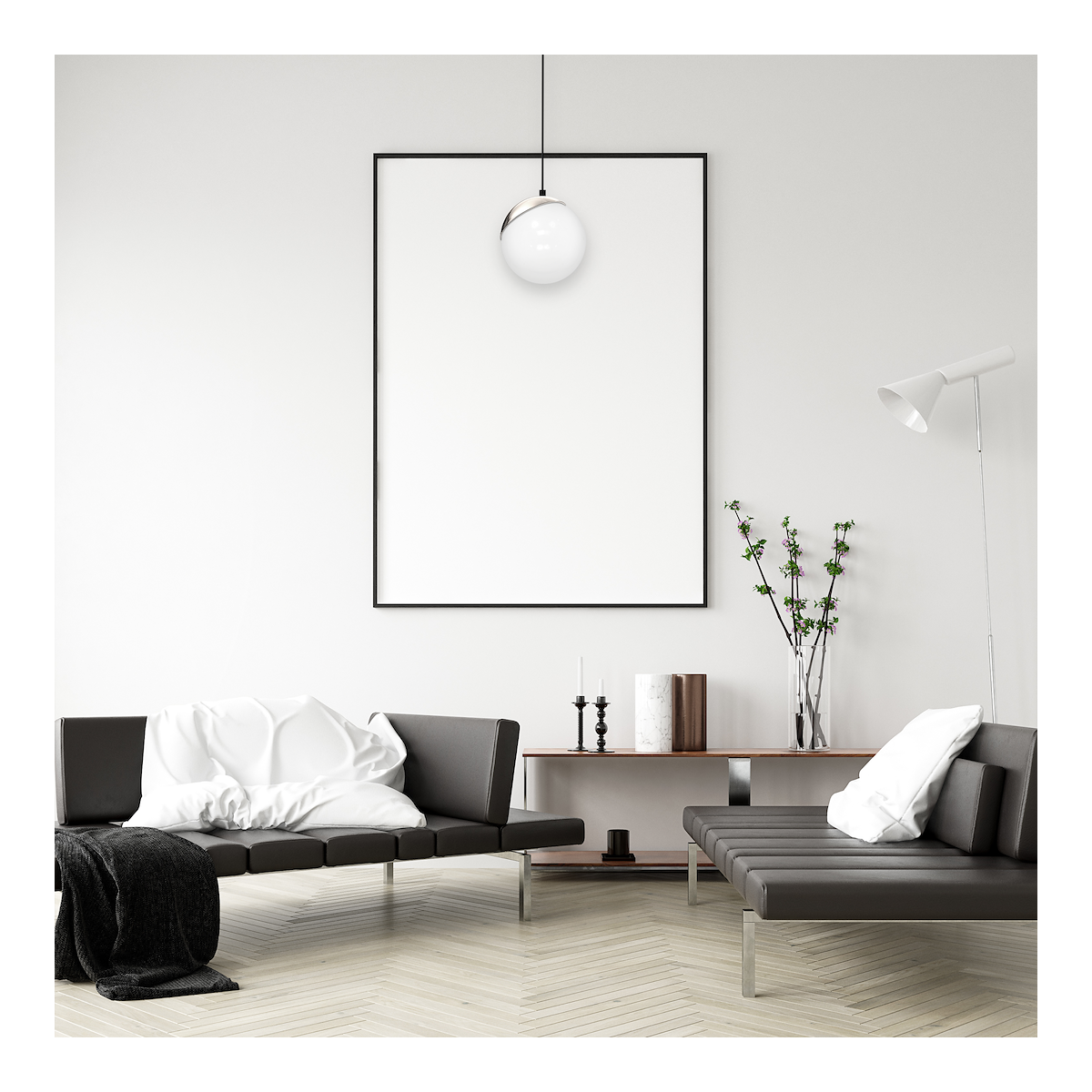 MiLagro Lampa wisząca SFERA BLACK/CHROME 1xE14 MLP4673