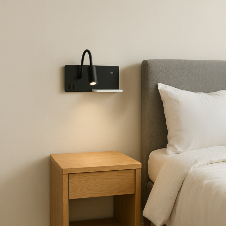 MiLagro SHELF BLACK LED nietuzinkowe oświetlenie