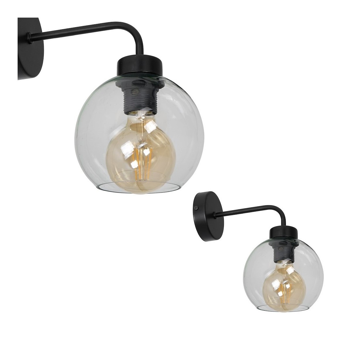 MiLagro Kinkiet SOFIA CLEAR 1xE27 MLP6570