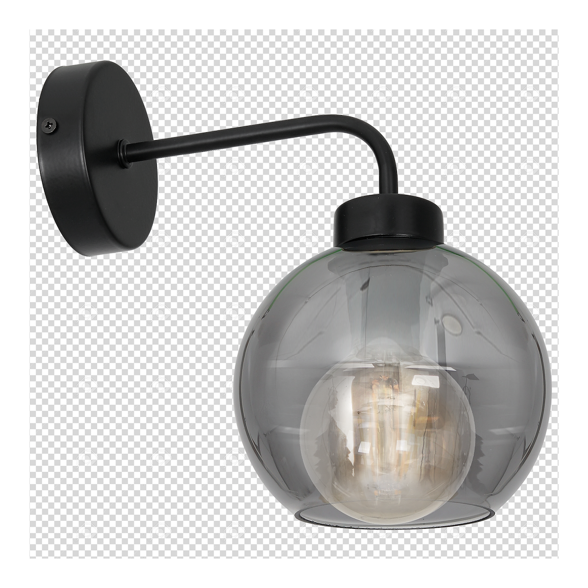 MiLagro Kinkiet SOFIA SMOKED 1xE27 MLP6571