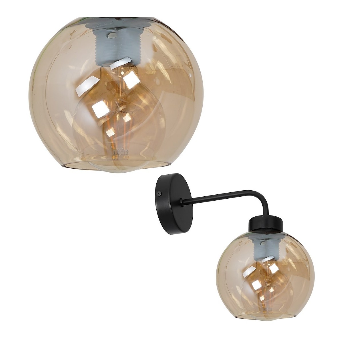 MiLagro Kinkiet SOFIA AMBER 1xE27 MLP6572