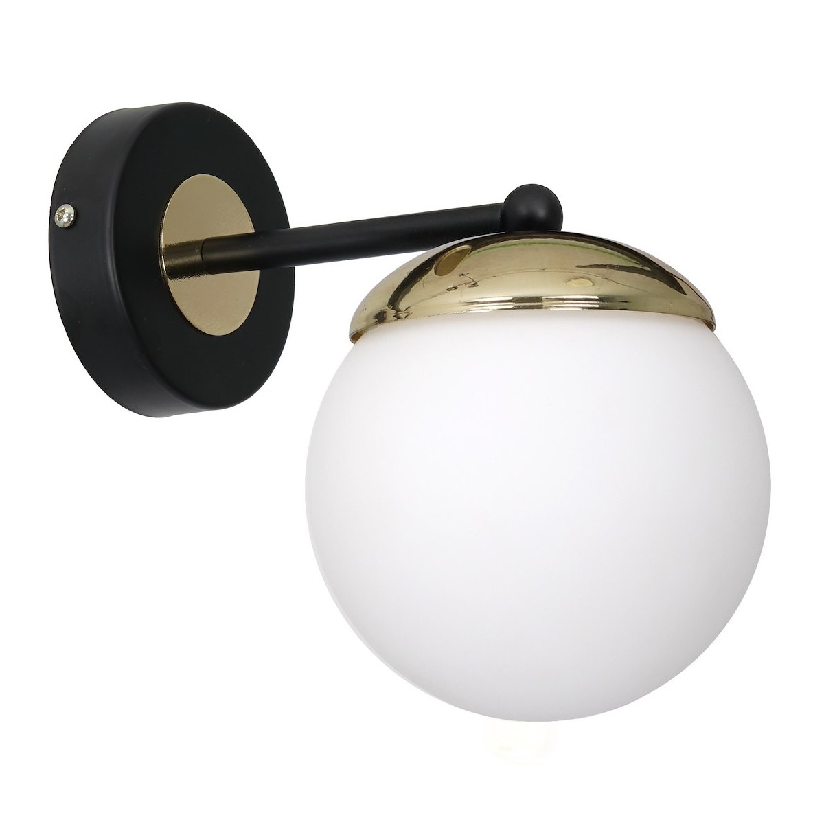 MiLagro Kinkiet SPARTA BLACK / GOLD 1xE14 MLP6512