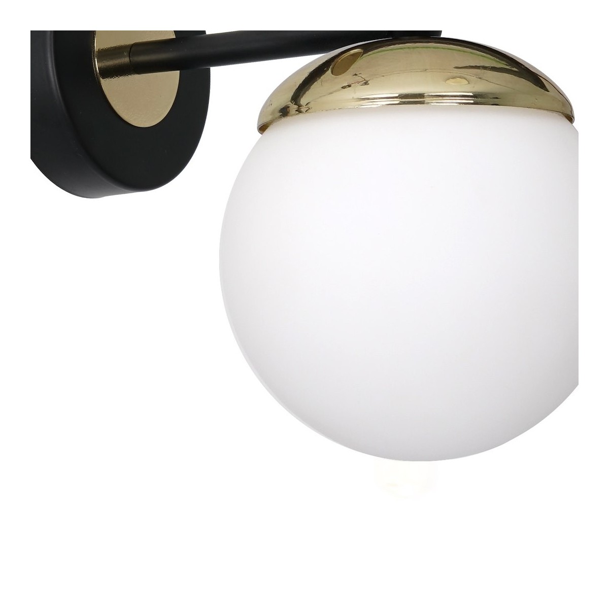 MiLagro Kinkiet SPARTA BLACK / GOLD 1xE14 MLP6512