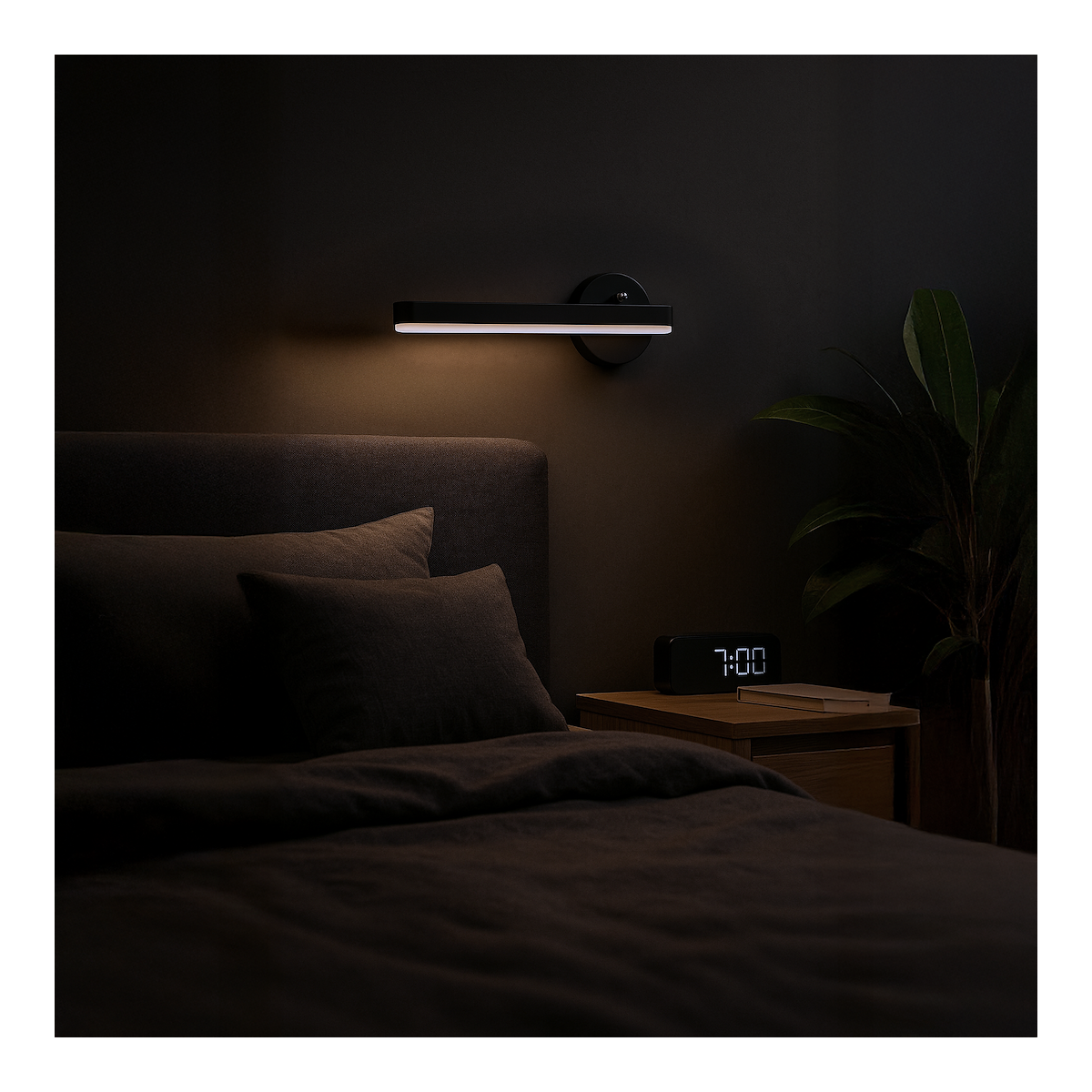 MiLagro Kinkiet SYDNEY 6W LED BLACK lewy ML6346