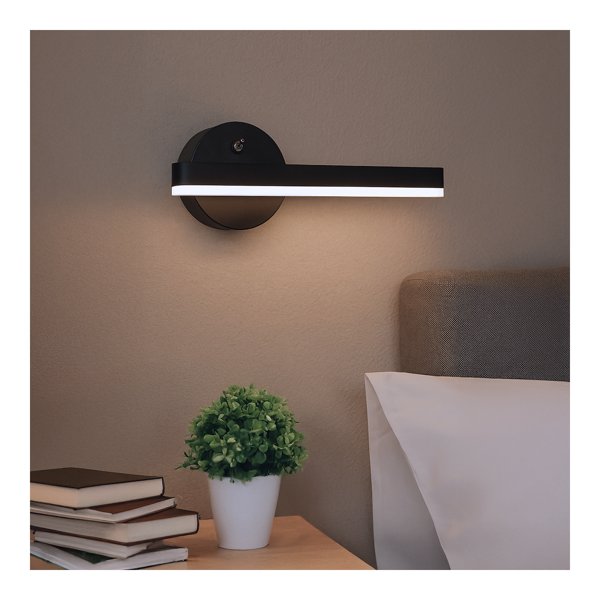 MiLagro Kinkiet SYDNEY 6W LED BLACK prawy ML6348