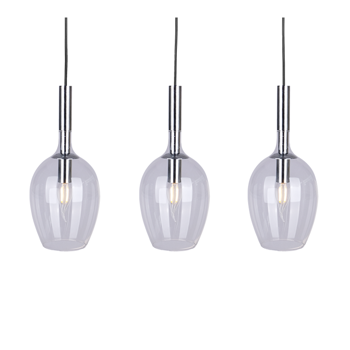 MiLagro Lampa wisząca TANGO CLEAR 3xE14 ML6164