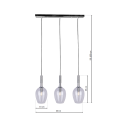 MiLagro Lampa wisząca TANGO CLEAR 3xE14 ML6164