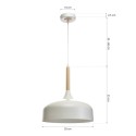 MiLagro Lampa wisząca Taylor Biały 1xE27 60W MLP6217