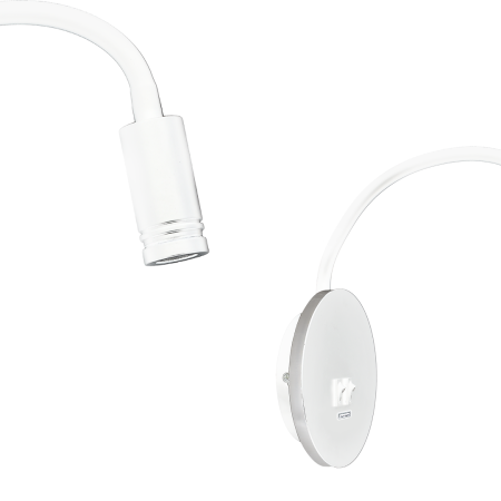 MiLagro Lampka nocna Base 8W+2W Biały ML6353