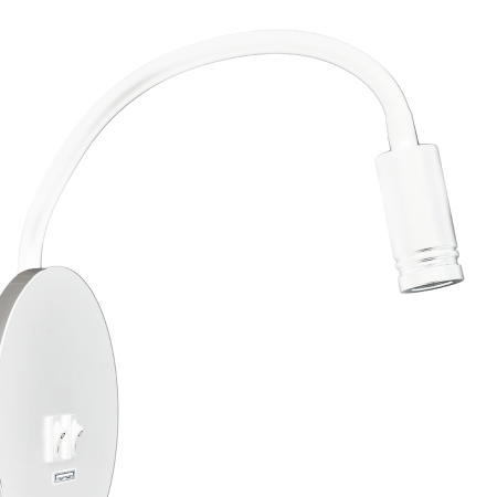 MiLagro Lampka nocna Base 8W+2W Biały ML6353