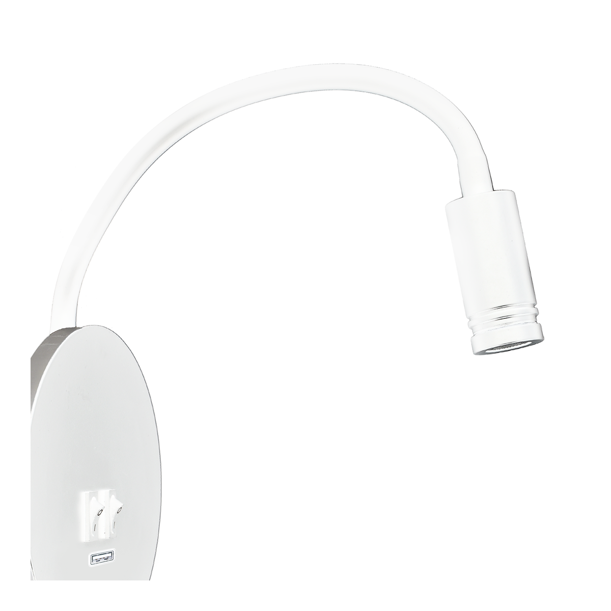 MiLagro Lampka nocna Base 8W+2W Biały ML6353