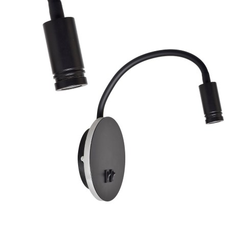 MiLagro Lampka nocna BASE 8W+2W BLACK ML6354