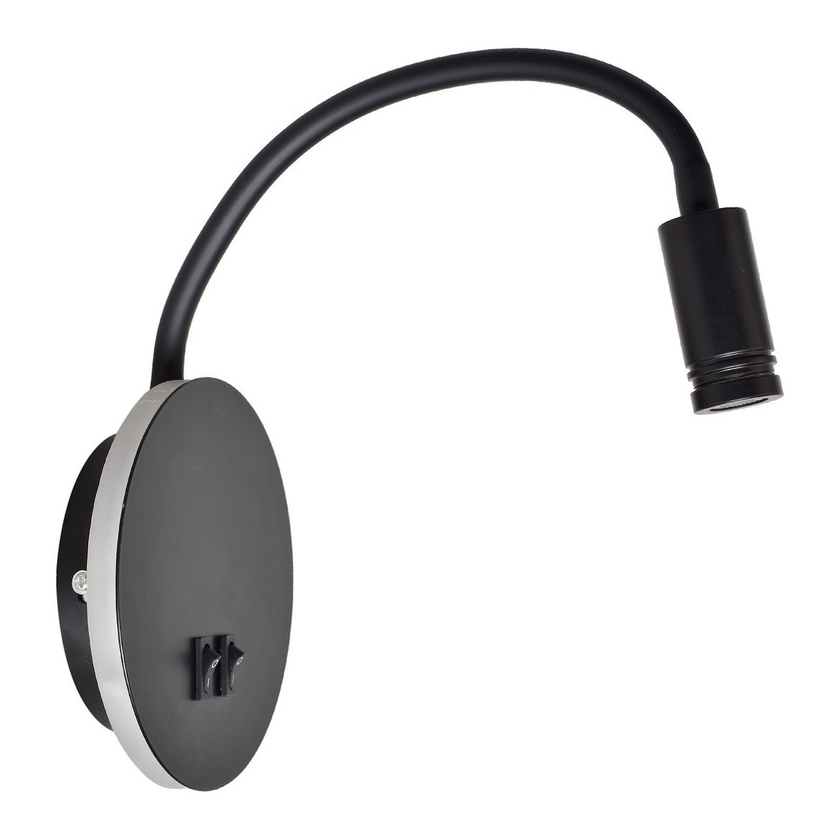 MiLagro Lampka nocna BASE 8W+2W BLACK ML6354