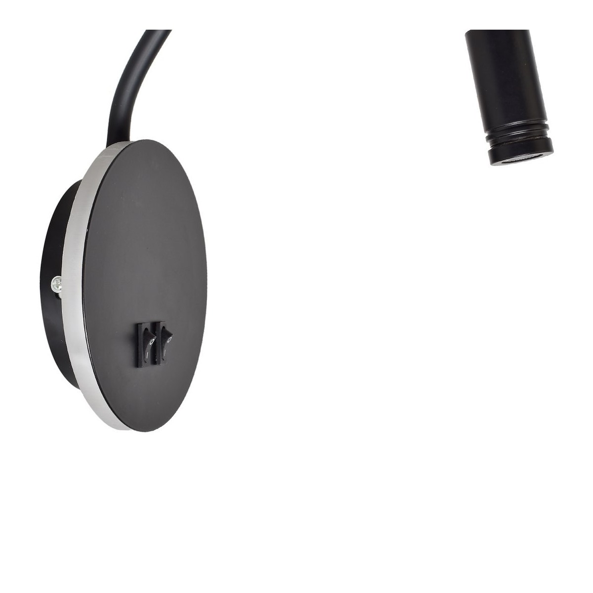 MiLagro Lampka nocna BASE 8W+2W BLACK ML6354