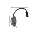 MiLagro BASE BLACK LED stylowe lampy sufitowe