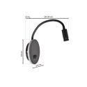 MiLagro BASE BLACK LED stylowe lampy sufitowe