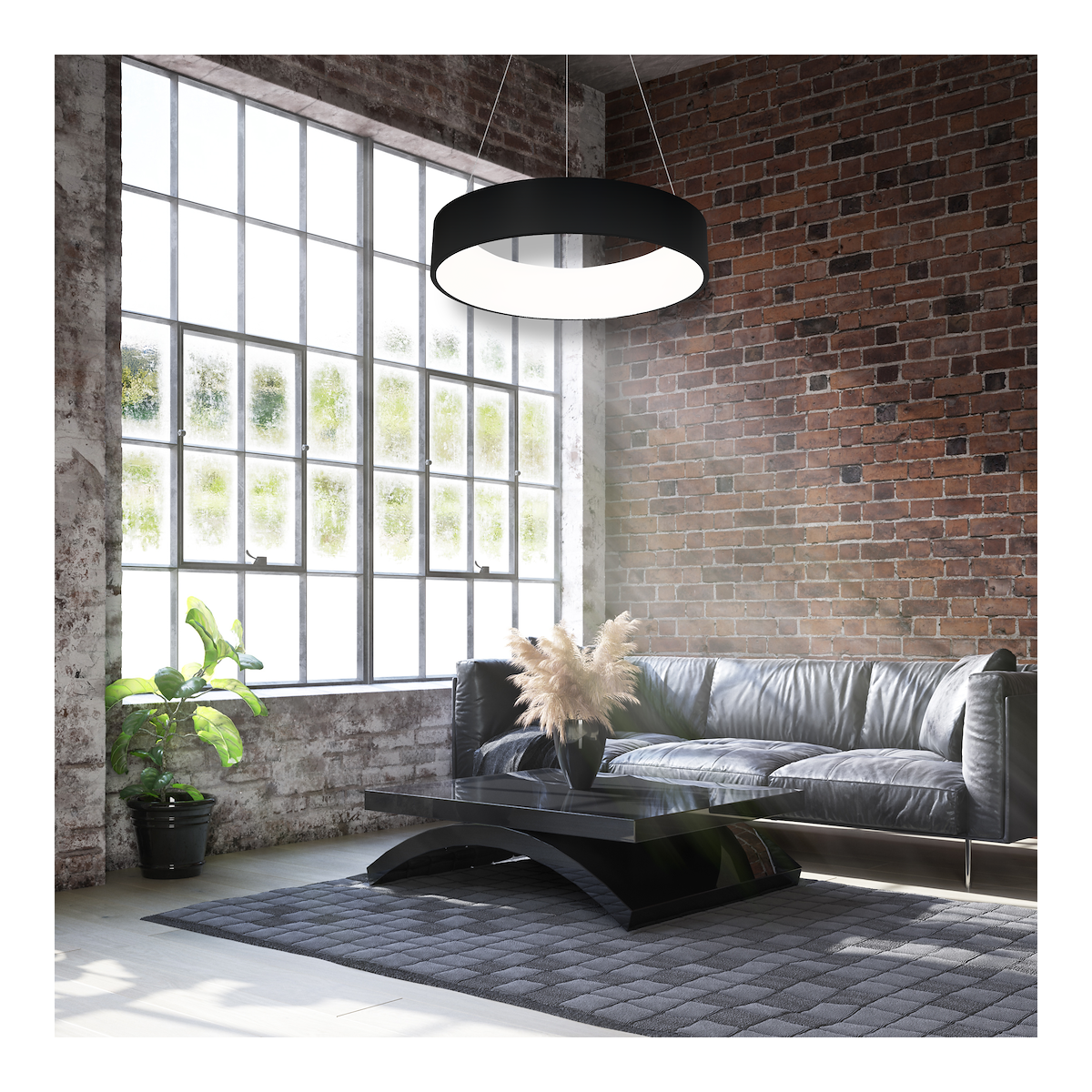 MiLagro OHIO BLACK LED unikalne oświetlenie