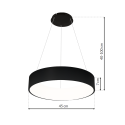 MiLagro OHIO BLACK LED unikalne oświetlenie