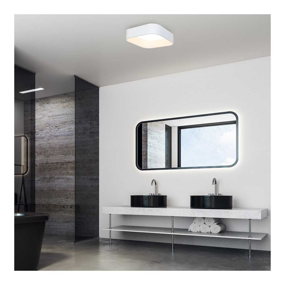 MiLagro Plafon Astro Biały 40W LED 3000K-4000K ML6355