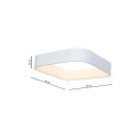 MiLagro Plafon Astro Biały 40W LED 3000K-4000K ML6355