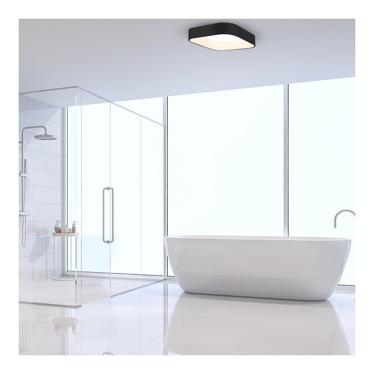MiLagro Plafon ASTRO BLACK 40W LED 3000K-4000K ML6356