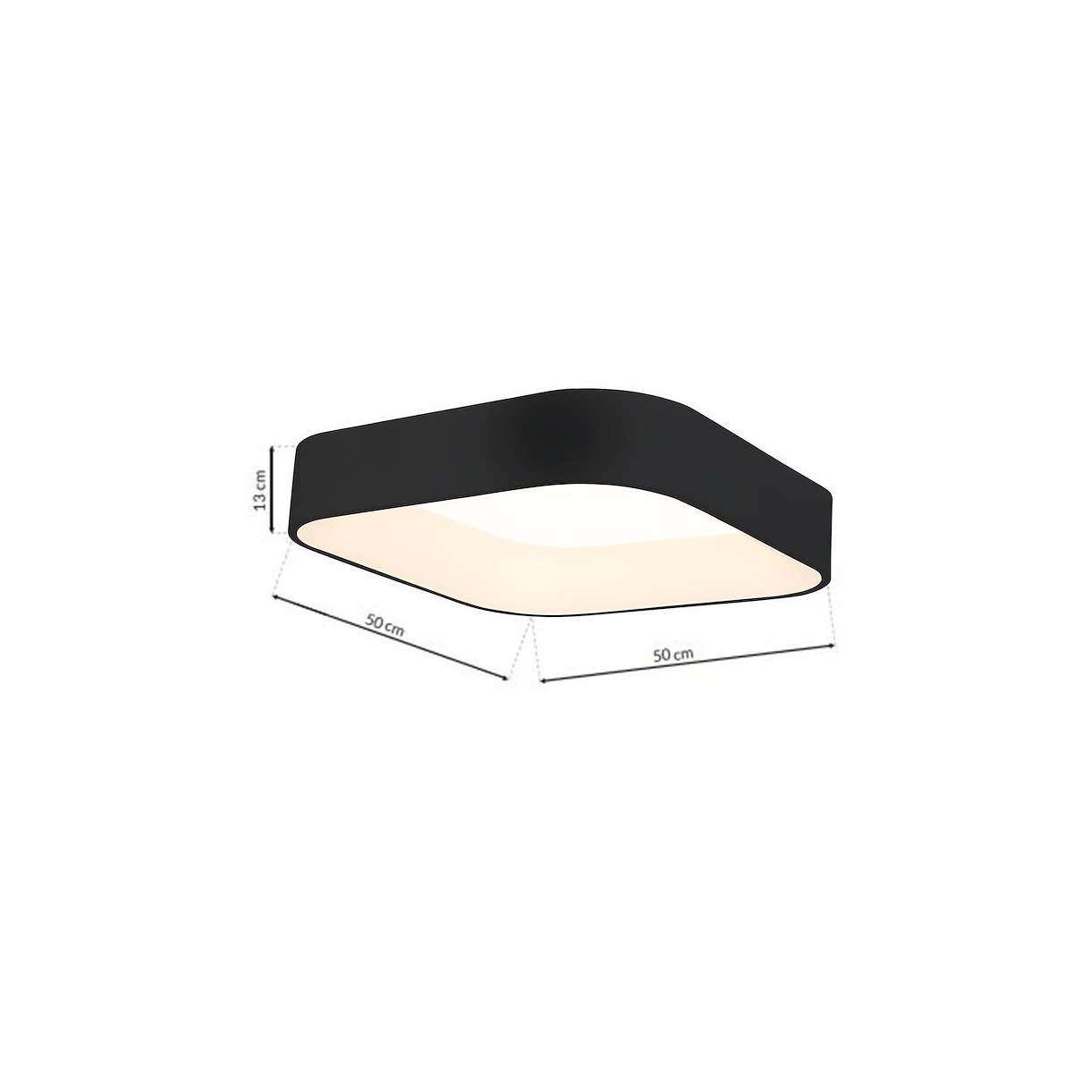 MiLagro Plafon ASTRO BLACK 40W LED 3000K-4000K ML6356