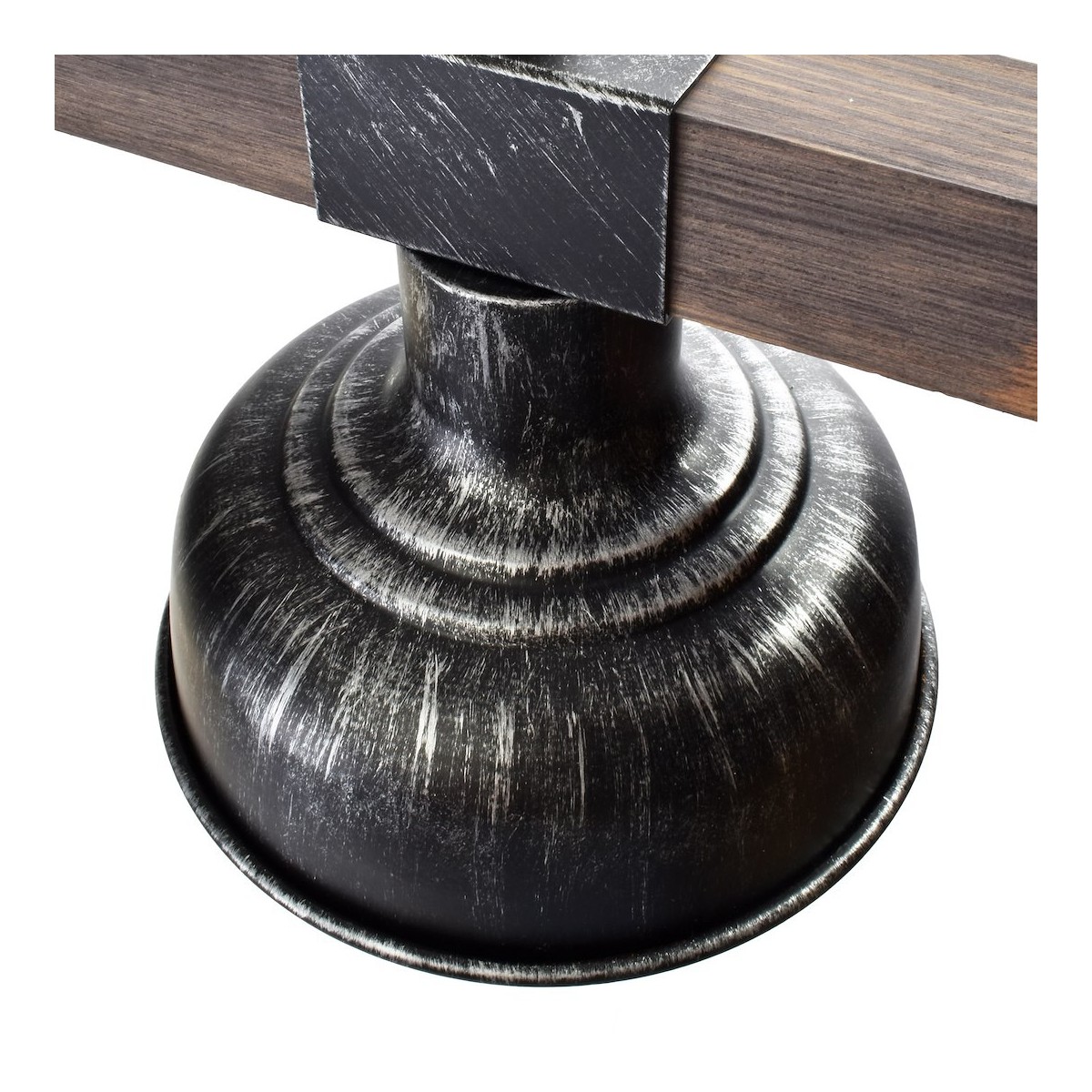 MiLagro Lampa wisząca FARO BLACK/WOOD 2xE27 MLP6242