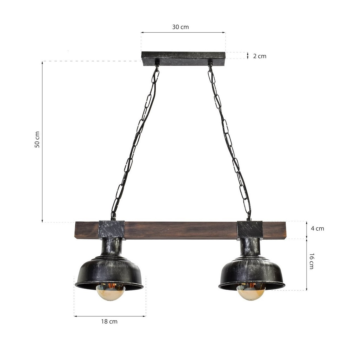 MiLagro FARO 2xE27 nastrojowe światło