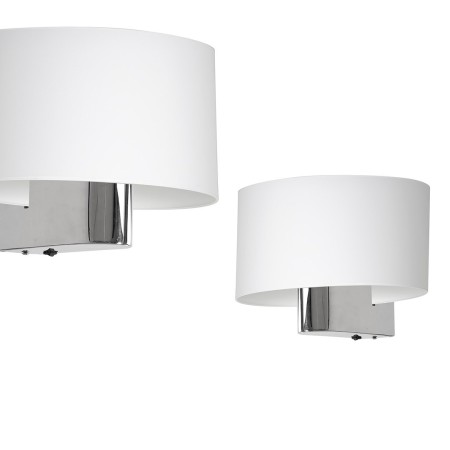 MiLagro Kinkiet Casino 1xE27 Biały/Chrom ML6371