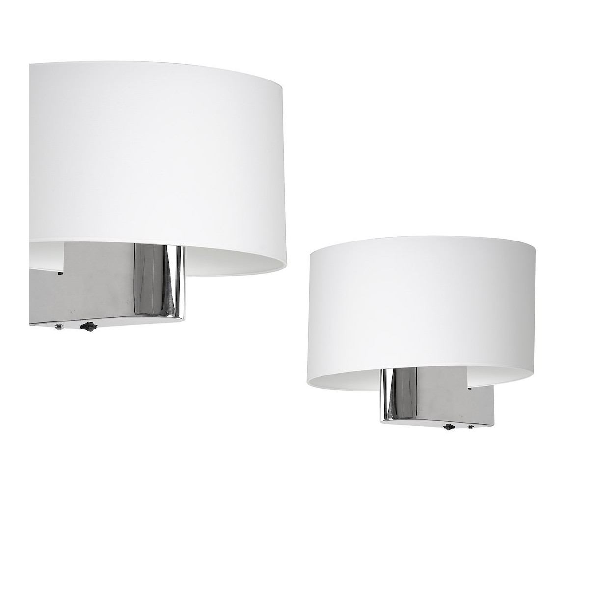 MiLagro Kinkiet Casino 1xE27 Biały/Chrom ML6371