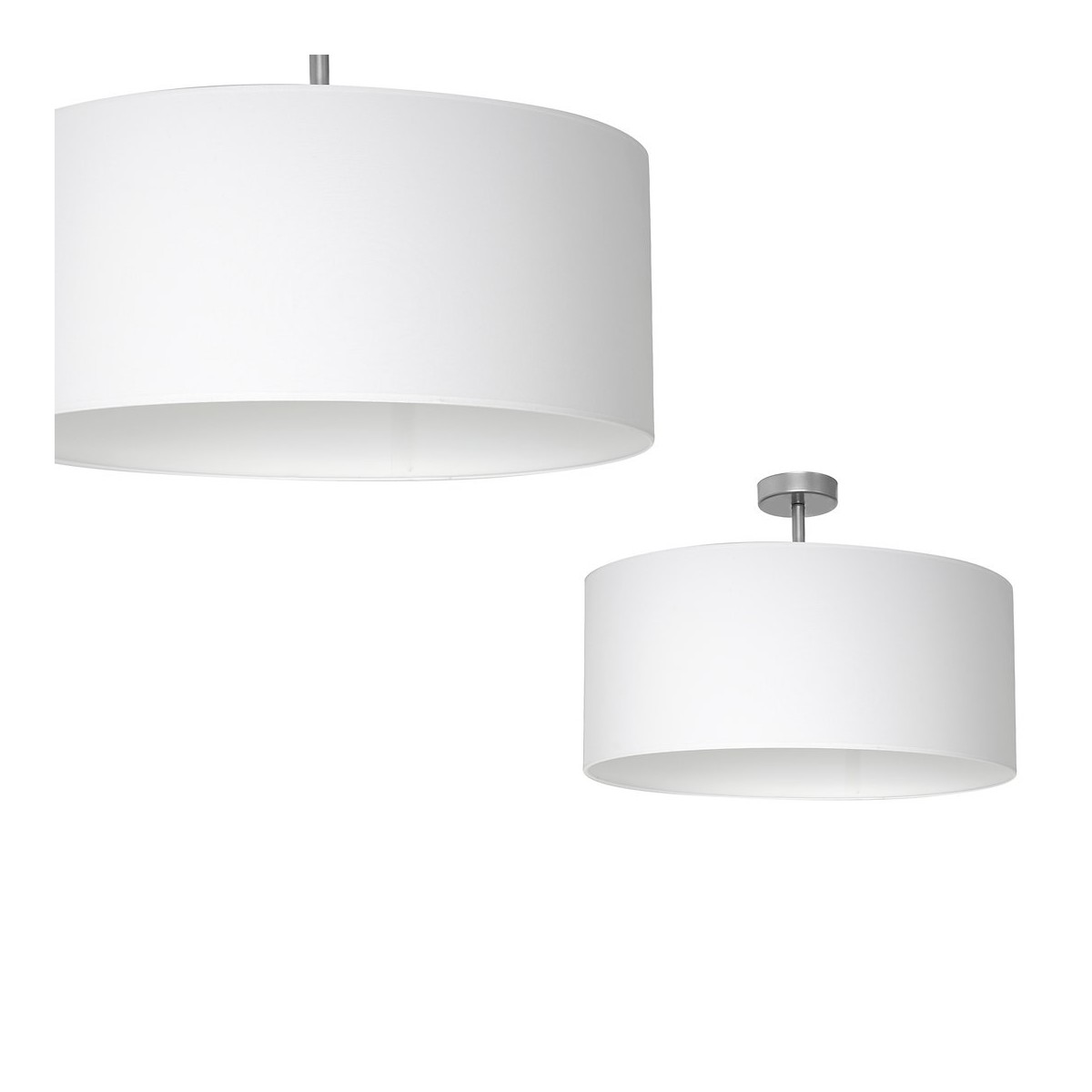 MiLagro Lampa podsufitowa Casino 1xE27 Biały / Chrom ML6373